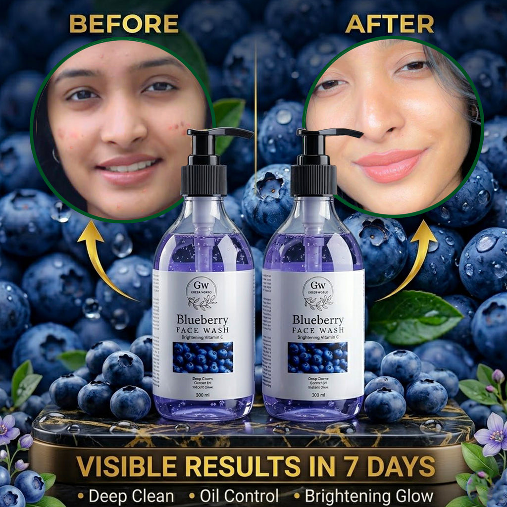Tevoit Blueberry Face Wash (Pack of 2) – Oil Control & Glow (300ml Each)